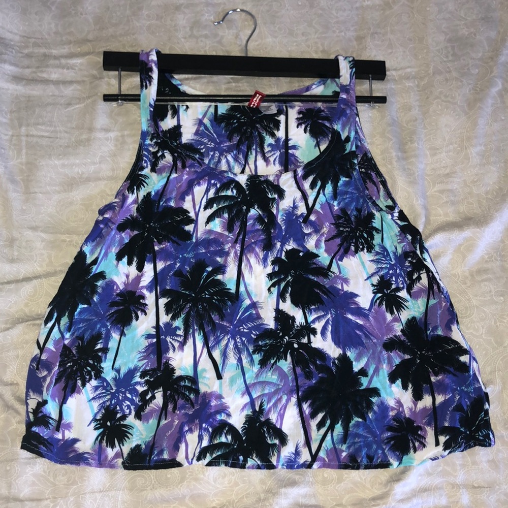 palm tree tank top